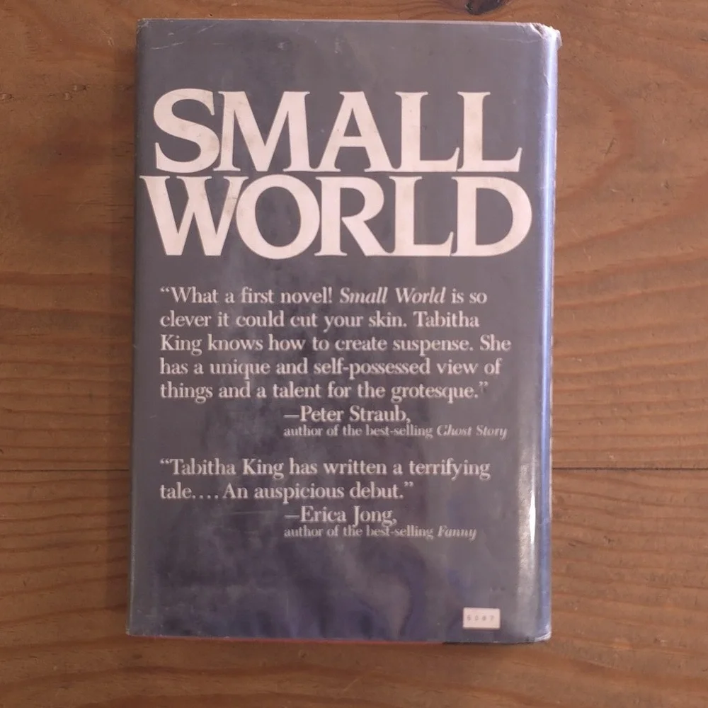 Vintage Small World Tabitha King 1981 Macmillan HC DJ Horror Thriller Ex-Library